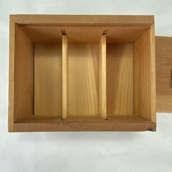 Vintage Kozlowski Farms Forestville CA Wood  Slide Top Box - Picture 7 of 11